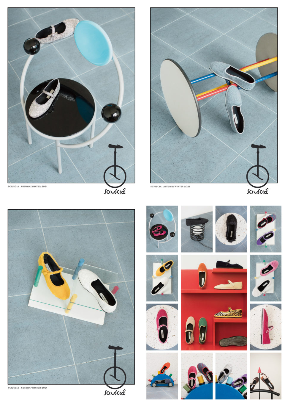 Sciuscia AUTUMN/WINTER 2021 イタリアハンドメイドシューズブランドSciuscia AUTUMN/WINTER 2021、大谷有紀ディレクションによる2回目のコレクション。写真はSophie Isogai、TANGRAM-hair salon協力によるルック。