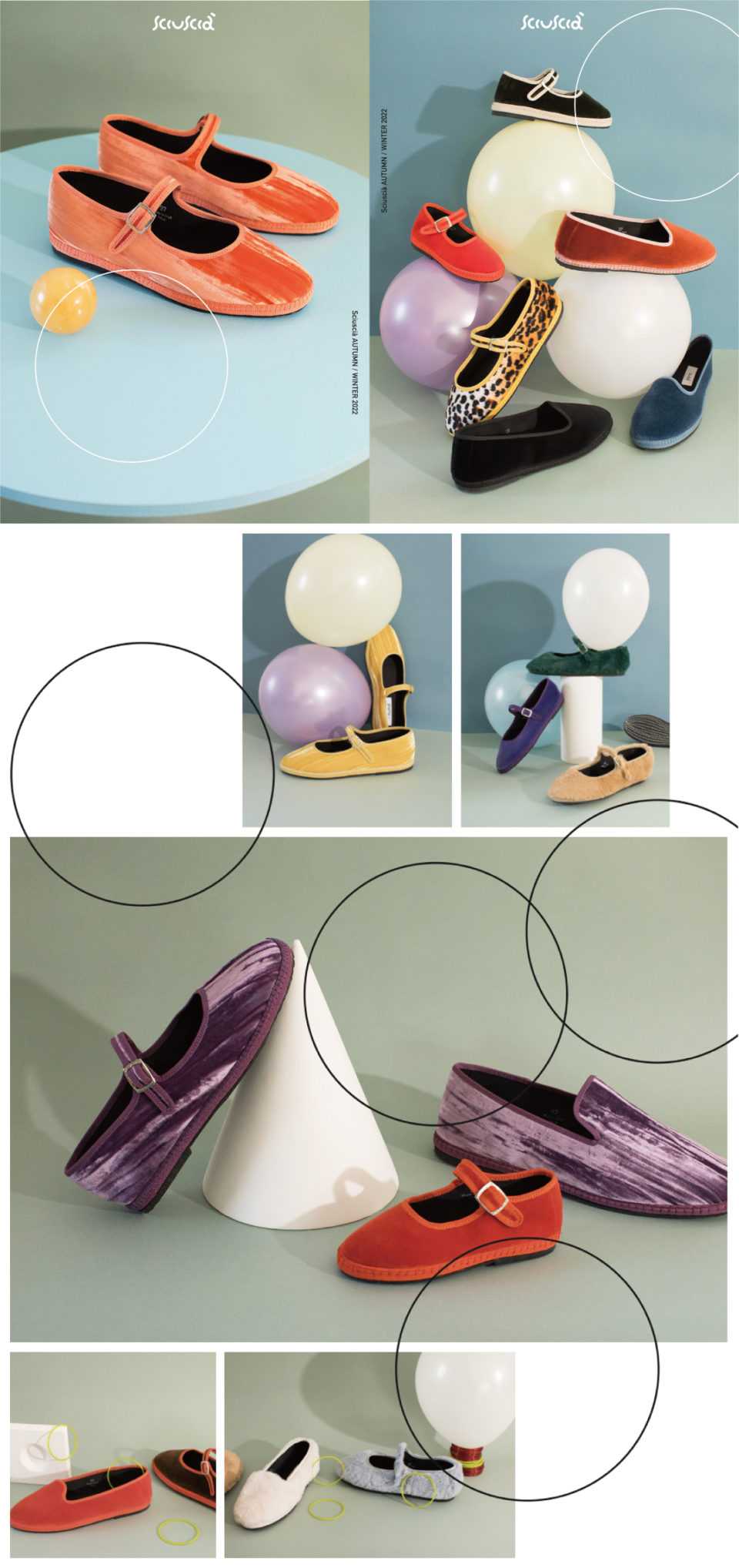 イタリアハンドメイドシューズブランドSciuscia AUTUMN/WINTER 2021、大谷有紀ディレクションによる日本コレクション。写真はSophie Isogaiによるルック。